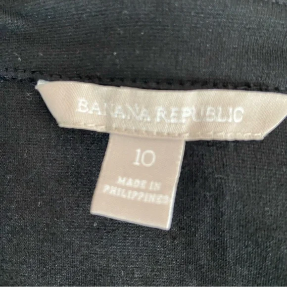 BANANA REPUBLIC Black Strappy Mini Skater Dress Size 10 - Picture 8 of 9